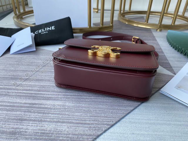 Celine女包 賽琳升級版小號 凱旋門扣 Celine單肩斜挎女包 188423  slyd2159